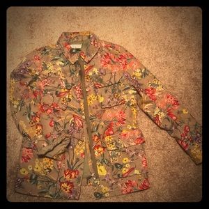 Floral Military Jacket